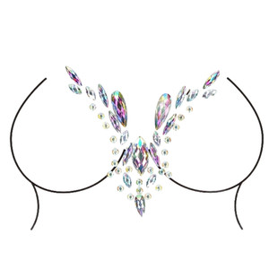 DAZZLING DEEP V CLEAVAGE BLING