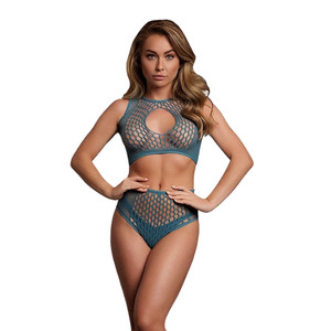 DUO NET KEY-HOLE BRA SET