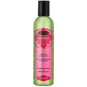 NATURALS MASSAGE OIL STRAWBERRY DREAMS 8 OZ