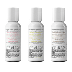 SIMPLY TROPICAL TRIO LUBRICANT TRAVEL KIT