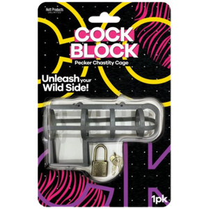 COCK BLOCK PECKER CHASTITY CAGE