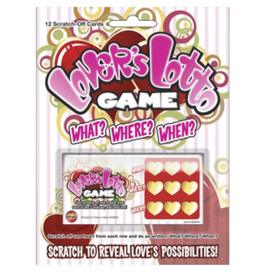 LOVERS LOTTO SCRATCHER GAME CARDS