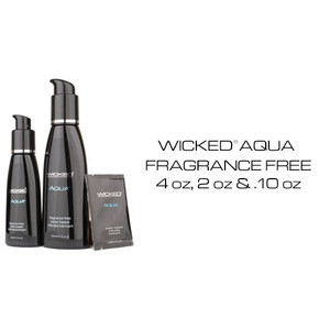 Wicked Aqua Lube Unscented  0.10oz/3ml