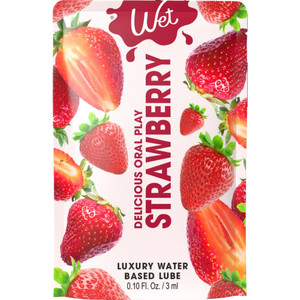 WET FLAVORED STRAWBERRY PILLOW LUBRICANT 10 ML