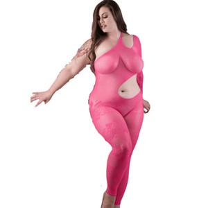 ONE SHOULDER CUTOUT BODYSTOCKING LINGERIE