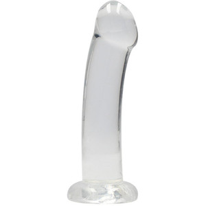 REAL ROCK CLEAR 7" DILDO WITH SUCTION CUP