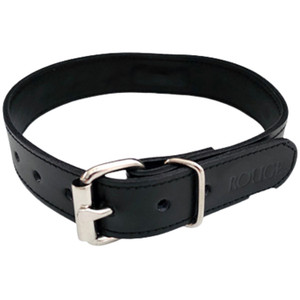 LEATHER O RING STUDDED COLLAR