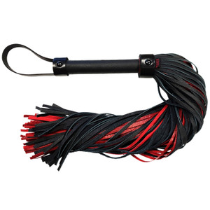 ROUGE BLACK AND BURGUNDY LEATHER FLOGGER