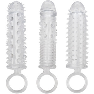 3 PIECE TEXTURED EXTENSION SET CLEAR