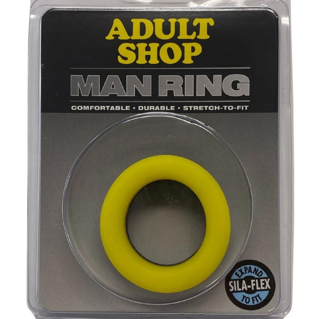 MAN RING BIG O YELLOW AND BLACK