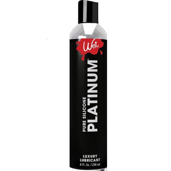 WET PLATINUM SILICONE LUBRICANT 8 OZ
