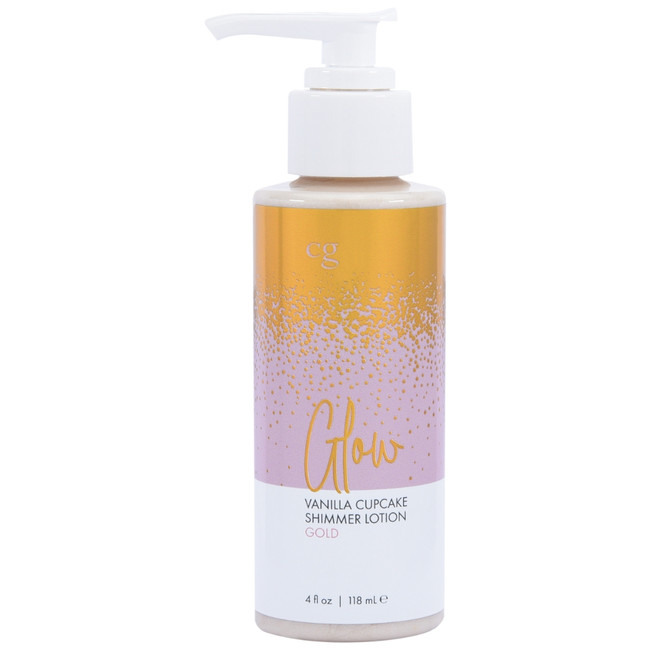 GLOW VANILLA CUPCAKE SHIMMER LOTION GOLD 4 OZ