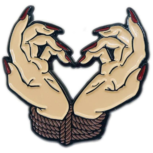 BOUND BY LOVE ENAMEL PIN