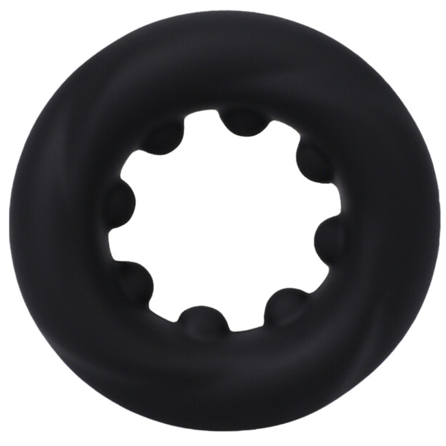 ROCK SOLID THE TWIST PENIS RING WITH NUBS