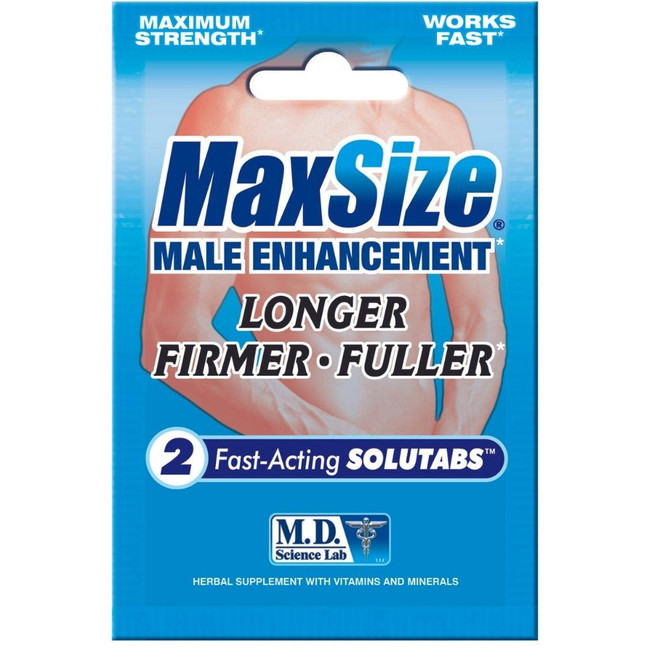 MAX SIZE MALE ENHANCEMENT 2 CT