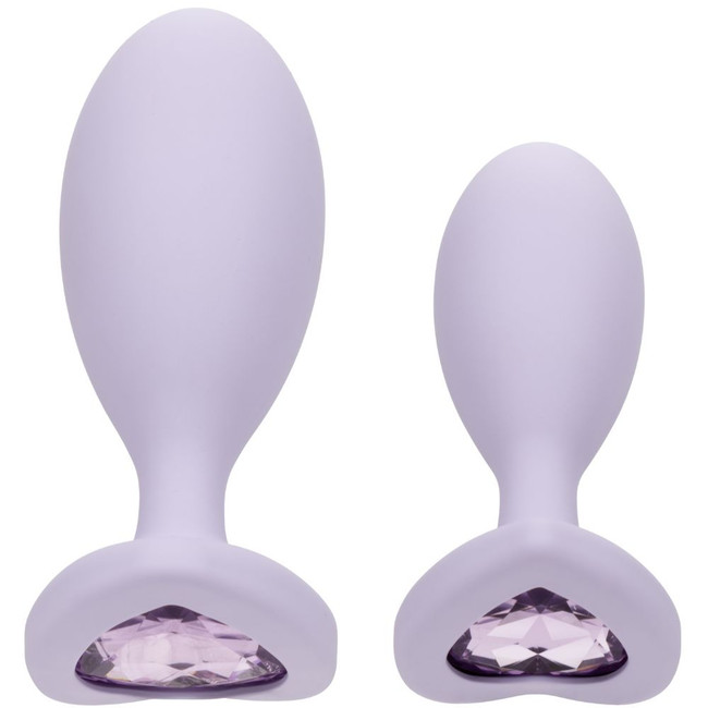 FIRST TIME CRYSTAL BOOTY DUO PURPLE ANAL PLUGS