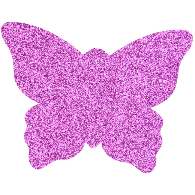NIPPLE COVERS GLITTER PURPLE BUTTERFLY PASTIES
