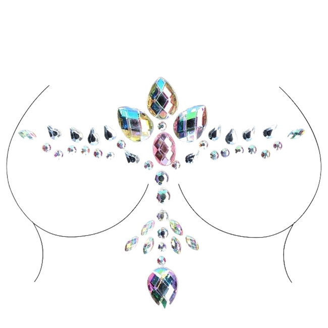 DAZZLING CLEAVAGE BLING STICKER