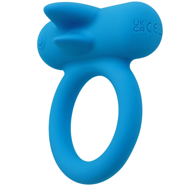 SILICONE RECHARGEABLE DOUBLE TROUBLE VIBRATING RING