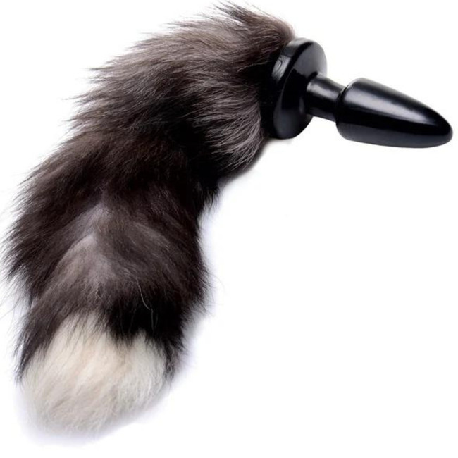 GREY FOX TAIL ANAL PLUG