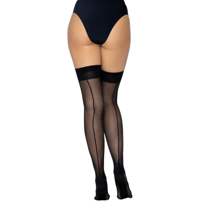 PARIS THIGH HIGH CUBAN HEEL STOCKINGS
