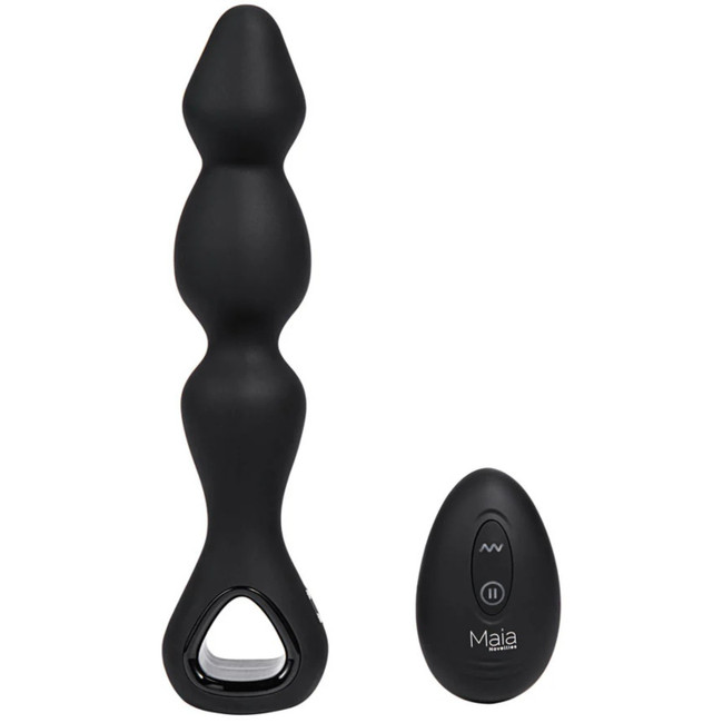 HUDSON BEADED SILICONE ANAL BEADS WITH REMOTE
