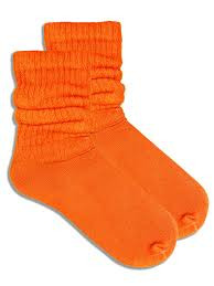 Eden Slouch Socks - Orange