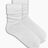Eden "White" Slouch Socks 