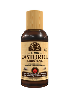 Okay for Men Castor Oil Hair & Beard 4oz
