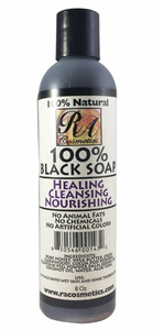 RA Cosmetics 100% Liquid Black Soap 8 oz RA Cosmetics 100% Liquid Black Soap 8 oz