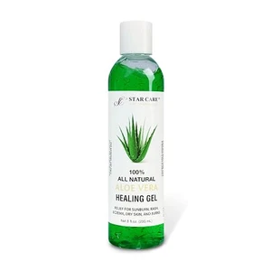 Star Care 100% All Natural Aloe Vera Healing Gel 8 fl oz