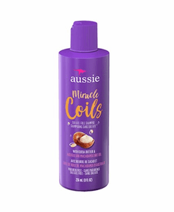 Aussie Miracle Coils with Cocoa Butter Shampoo
