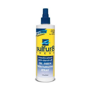 Sulfur 8 Fresh Medicated Anti-Dandruff Oil Sheen Moisturizing Spray 12 fl oz Sulfur 8 Fresh Medicated Anti-Dandruff Oil Sheen Moisturizing Spray 12 fl oz