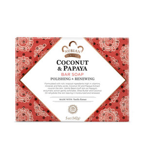 Nubian Heritage Coconut & Papaya Bar Soap Nubian Heritage Coconut & Papaya Bar Soap
