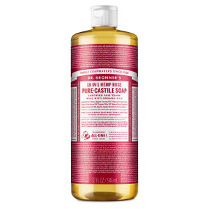 Dr. Bronner's Hemp Rose Pure Castile Soap 32Fl Oz Dr. Bronner's Hemp Rose Pure Castile Soap 32Fl Oz