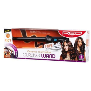 RED By Kiss 1"-1/2" Ceramic Tourmaline Curling Wand  RED By Kiss 1"-1/2" Ceramic Tourmaline Curling Wand