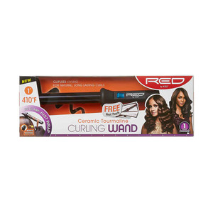 RED By Kiss 1" Ceramic Tourmaline Curling Wand RED By Kiss 1" Ceramic Tourmaline Curling Wand