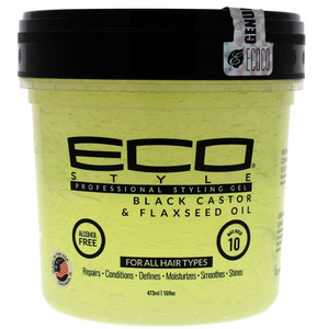 ECO Style Black Castor & Flaxseed Oil Styling Gel 16oz ECO Style Black Castor & Flaxseed Oil Styling Gel 16oz