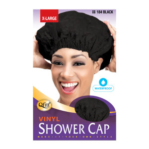 Qfitt X-Large Vinyl Shower Cap 184 Black