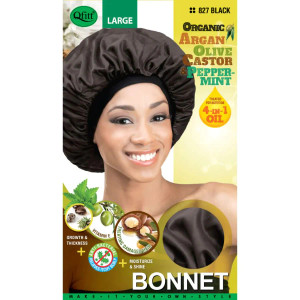 Qfitt Organic Large 827 Black Bonnet Qfitt Organic Large 827 Black Bonnet