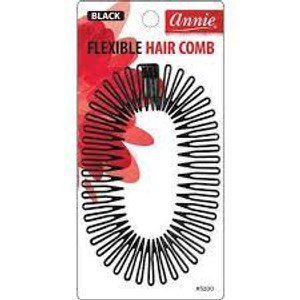 Annie Flexible Hair Comb Black