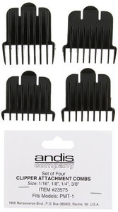 Andis Set of Four Clipper Attachment Combs Andis Set of Four Clipper Attachment Combs