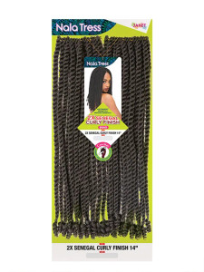 Janet Senegal Curly Finish 14" #1B Janet Senegal Curly Finish 14" #1B