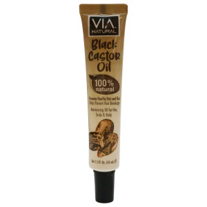 Via Natural 100% Natural Black Castor Oil  1.5fl oz Via Natural 100% Natural Black Castor Oil  1.5fl oz