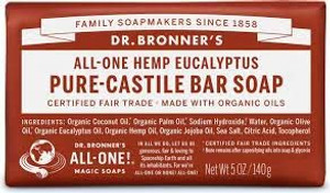 Dr. Bronner's Bar Soap "Eucalyptus" 5 oz Dr. Bronner's Bar Soap "Eucalyptus" 5 oz