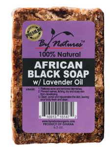 By Nature African Black Soap w/Lavender Oil 6.5oz By Nature African Black Soap w/Lavender Oil 6.5oz