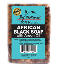 By Natures African Black Soap With Argan Oil 6.5oz By Natures African Black Soap With Argan Oil 6.5oz