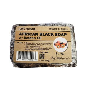 By Natures African Black Soap w/Batana Soap By Natures African Black Soap w/Batana Soap