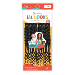 Outre LiL Looks 2X Box Braids 8" #1B Outre LiL Looks 2X Box Braids 8" #1B