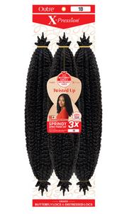 Outre X-Pression Twisted Up Springy Afro Twist 16" #Apple Red